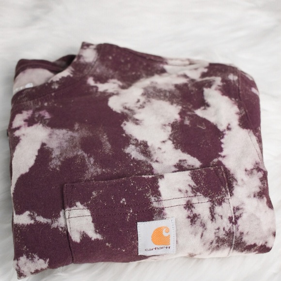 Carhartt Reverse Dye Long Sleeve (Deep Wine) - Picture 2 of 5